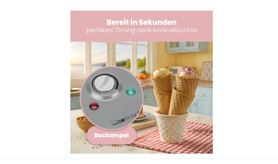 Backampel, Küchen Timing, Kontrollleuchte, Kühl-/Backofen-Zeiger, Eiscreme-Serviergerät