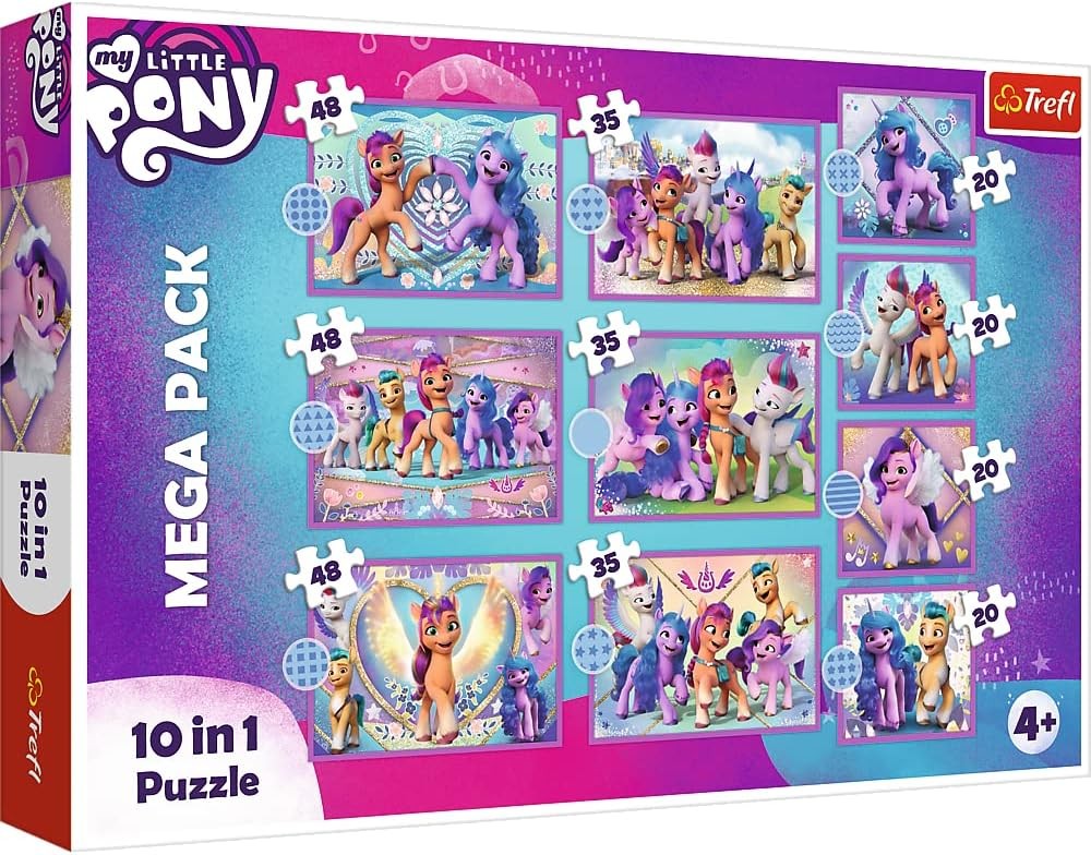 Kleinkinder Puzzle, Meine Kleine Pony, Megapaket, 10-in-1 Puzzle, Puzzle Teile