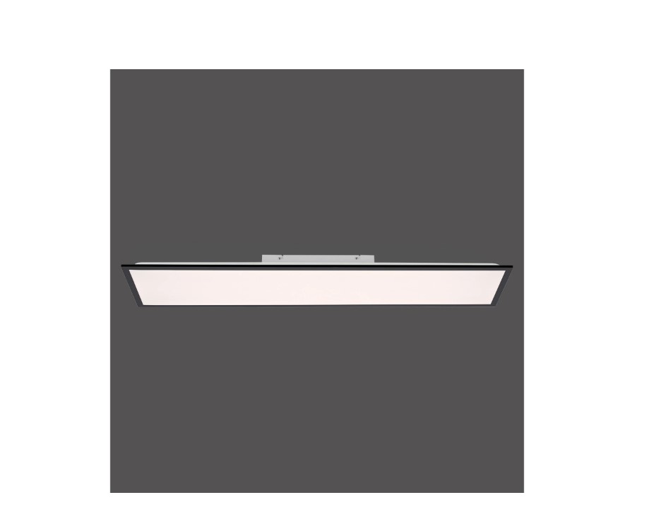 Just Light LED-Deckenleuchte Flat 119,5 x 29,5 cm Schwarz #E219