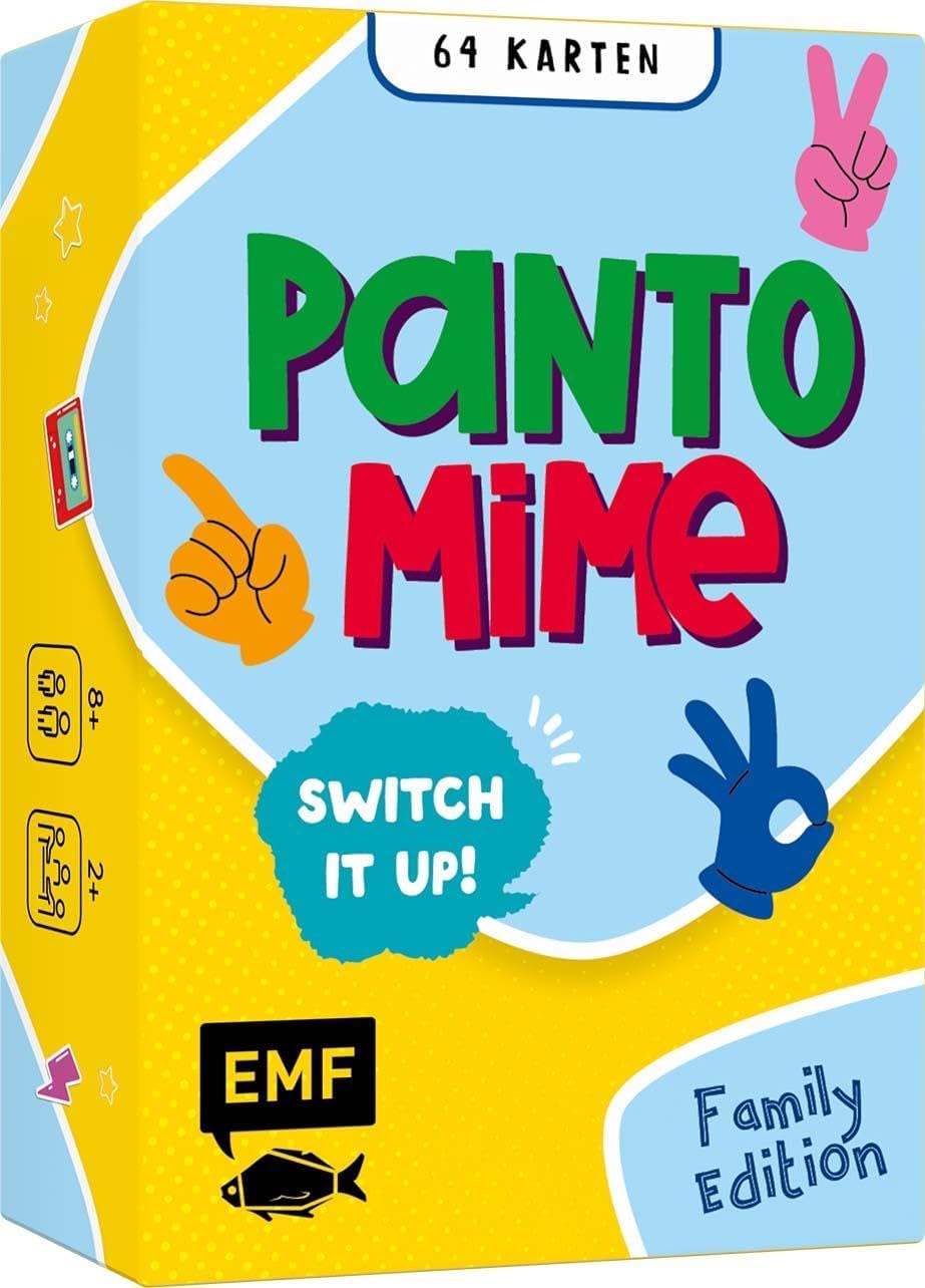Kartenspiel: Pantomime ? Switch it up! ? Family Edition. Wer darstellt, muss auch raten! ? Der Spieleklassiker mit lustigen Challenges ? ab 8 Jahren, Yellow
