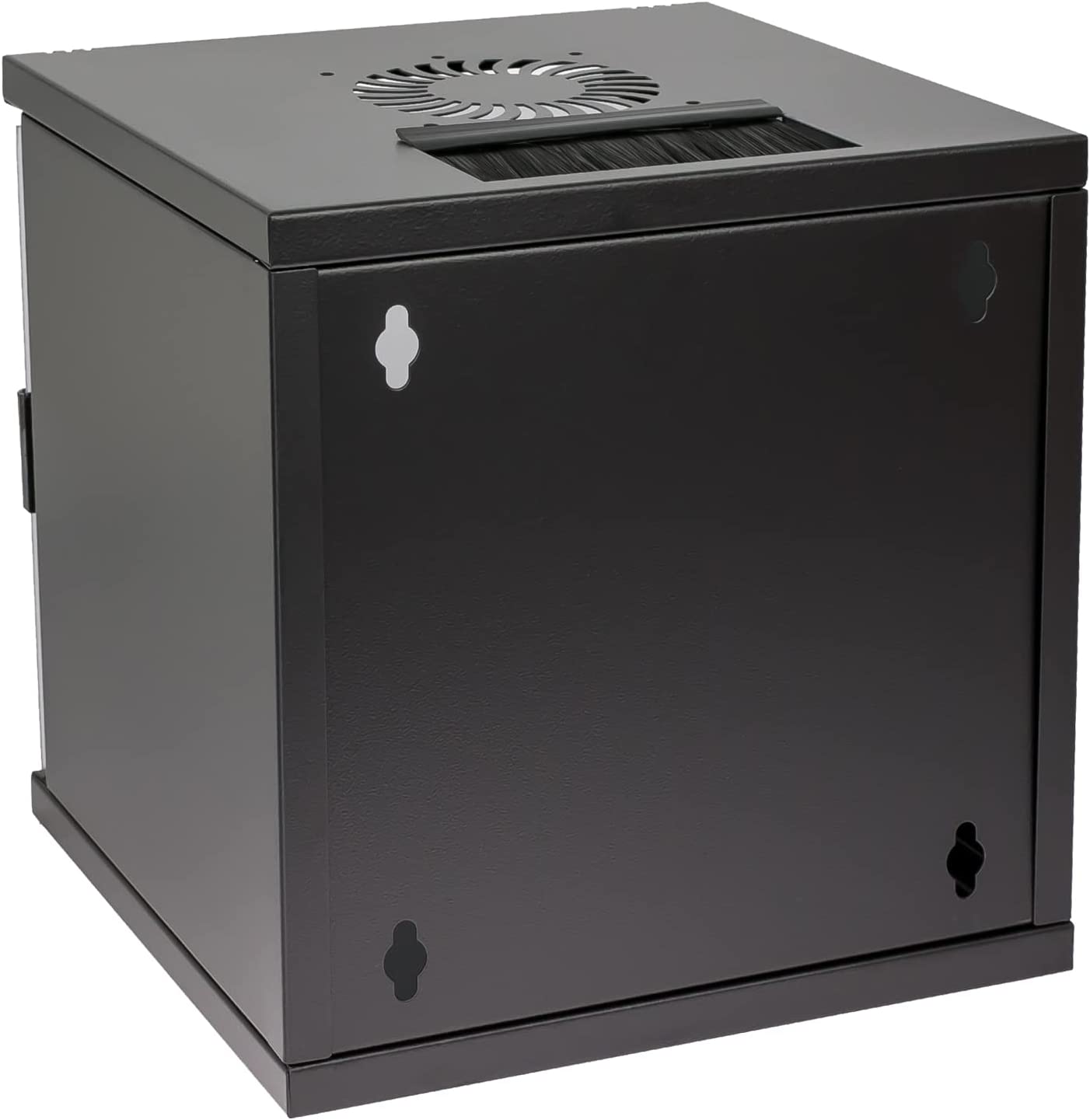 computer-case, server-case, metallisches Gehäuse, schwarzer Schrank, belüftete Oberseite