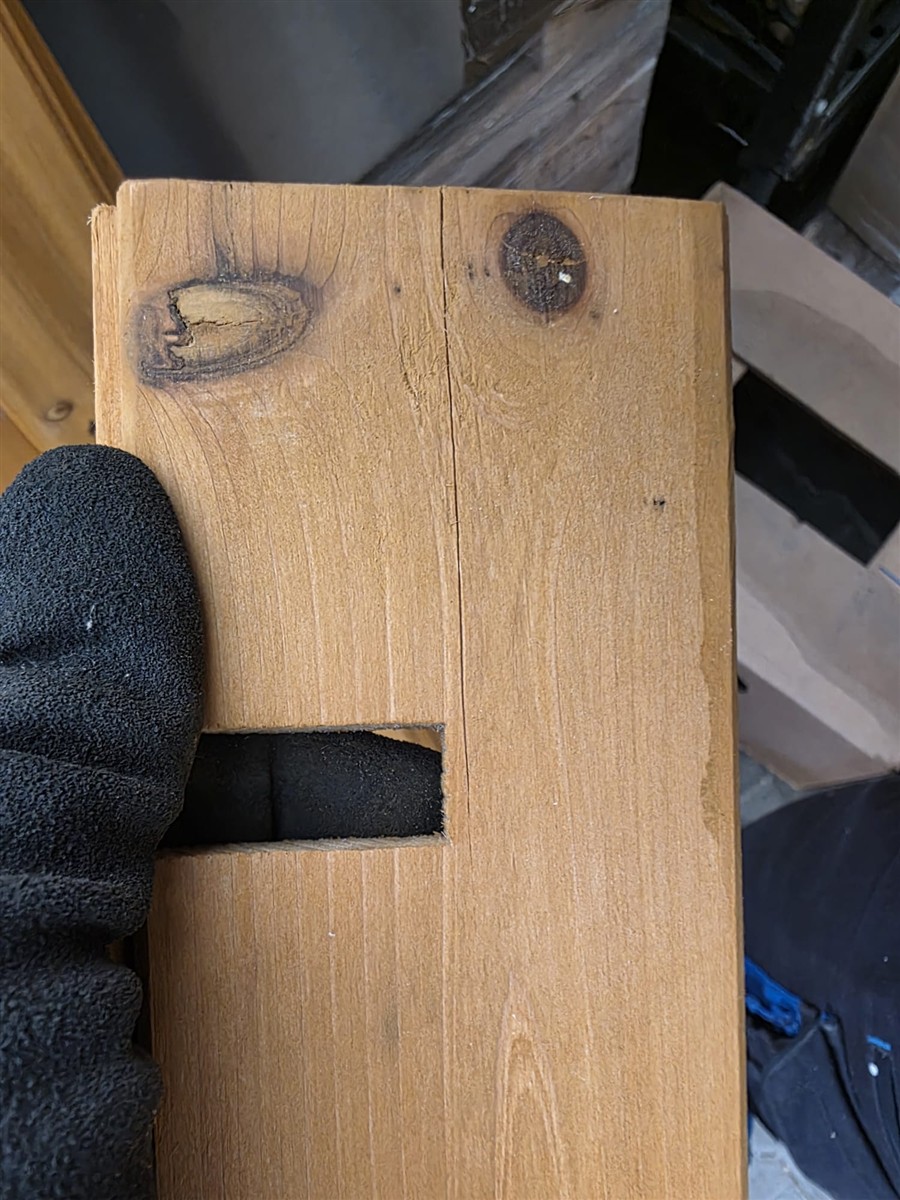 Holzbrett, Holzplatte, Kernbohrung, Holzriegel, Abrieb