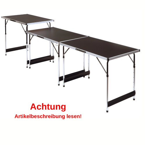 Multifunktionstisch Aluminium 3 teilig #699