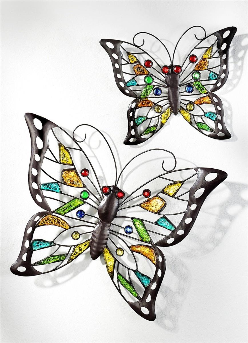 Wandbild Schmetterling 2er Set
