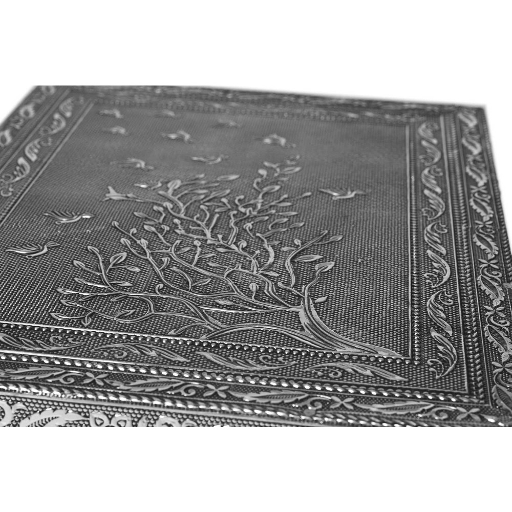 Schmuckbox aus Aluminium, verschiedene Designs, 20 x 12 x 6 cm