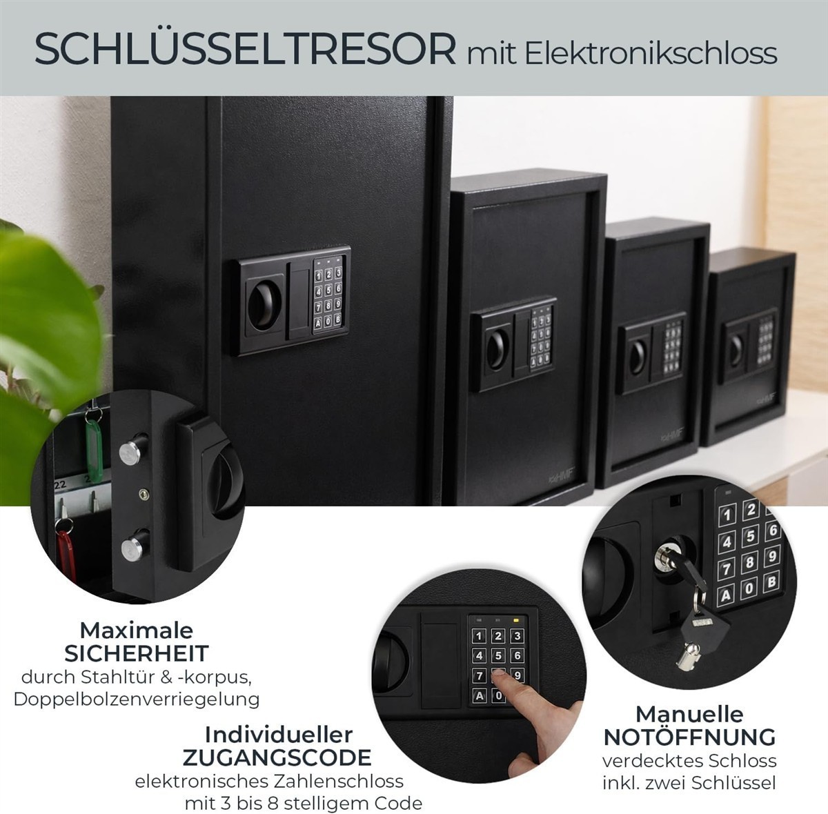 Sicherheits safe, Schlüsselkasten elektronisch, Sicherheitskasten, Schlüssel Safe, Elektronischer Code-Schloss