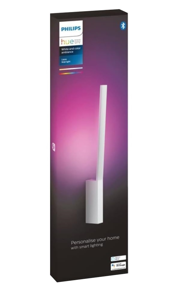 Philips 929003053201 Hue White & Color Ambiance Wandleuchte Liane weiß 740lm dimmbar steuerbar via App