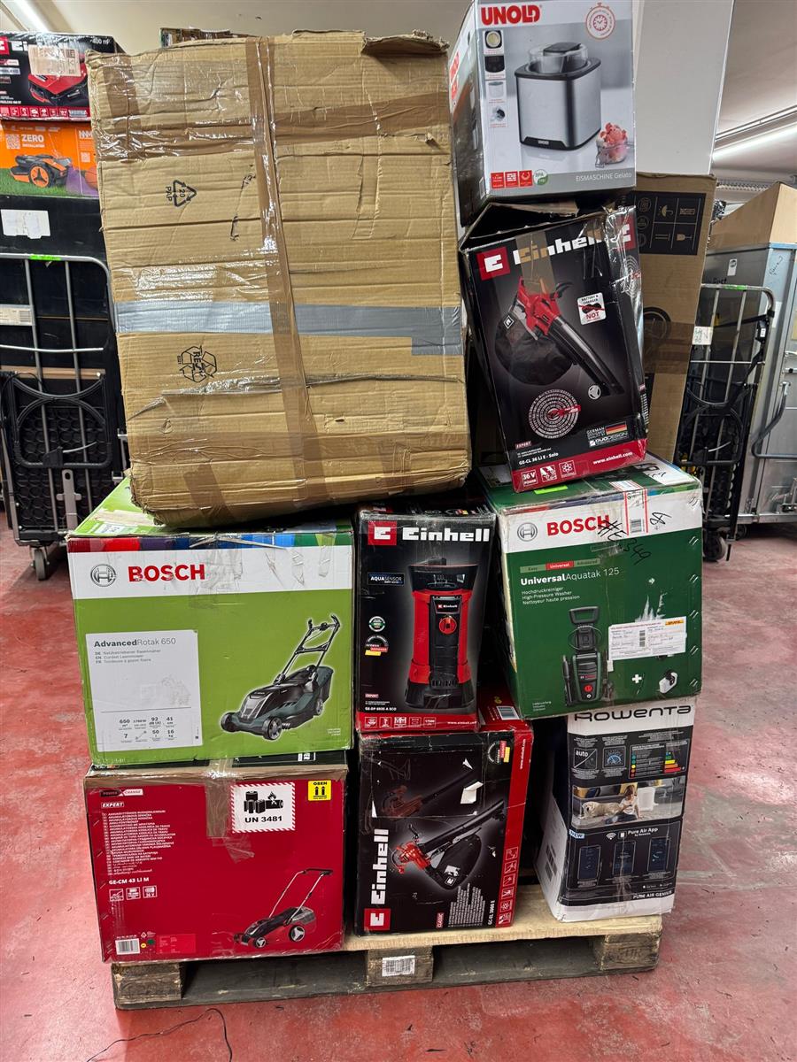 1x defekte Elektro PALETTE RETOUREN Bosch Einhell Rowenta