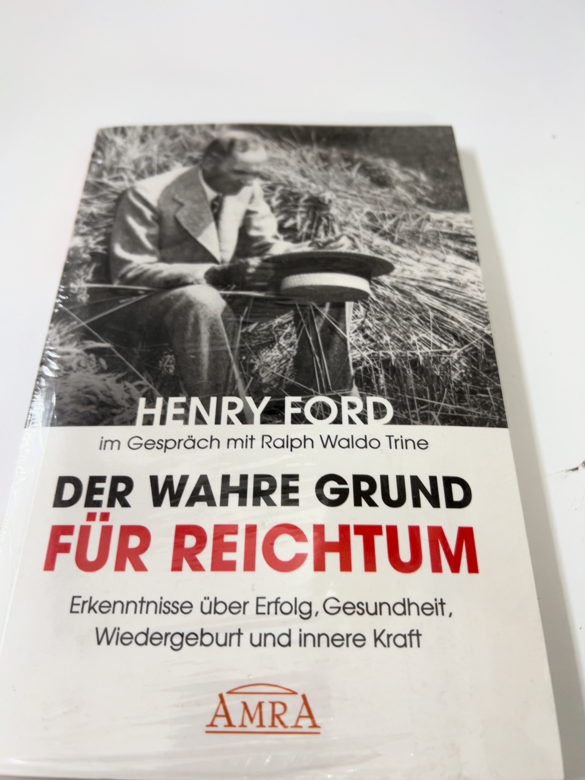 Buch, Cover, Schwarz-Weiß, Henry Ford, AMRA