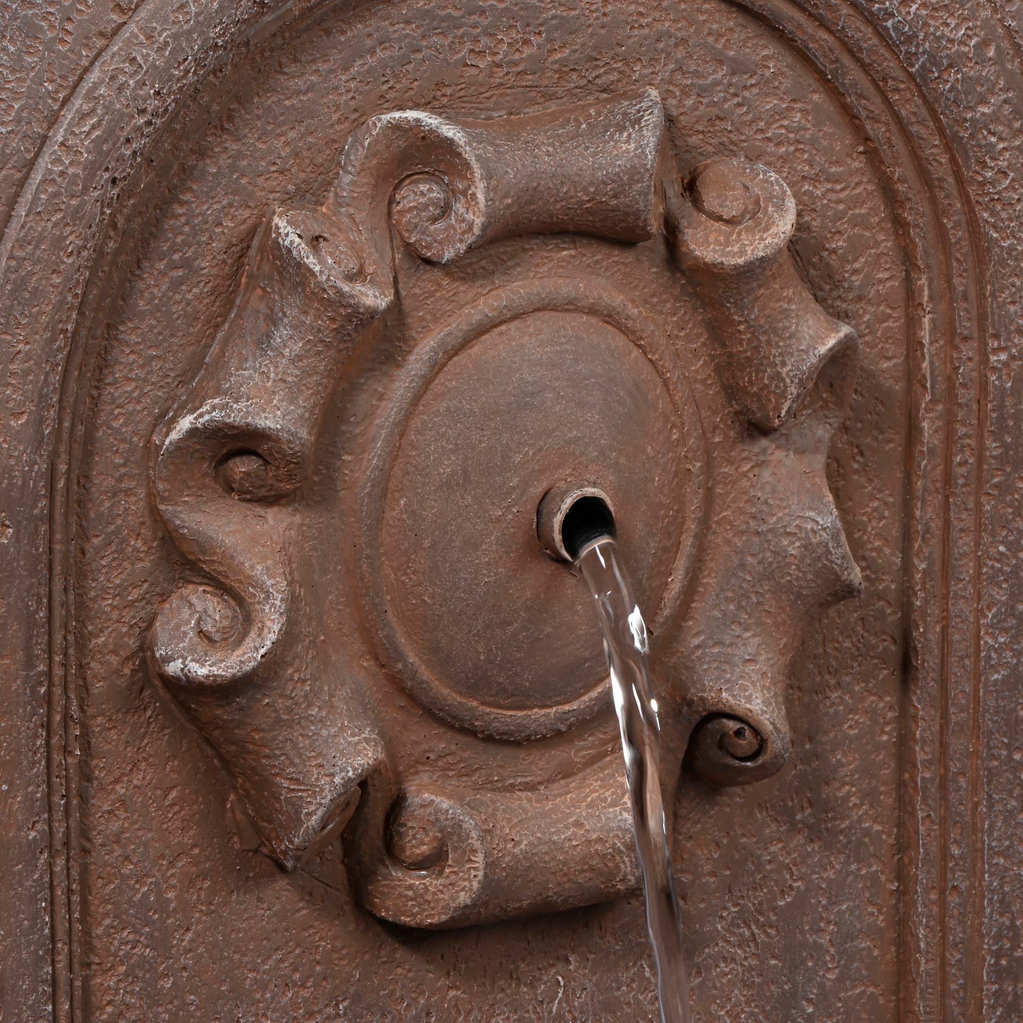brunnen, wasserhahn, metall, verzierung, zierteil