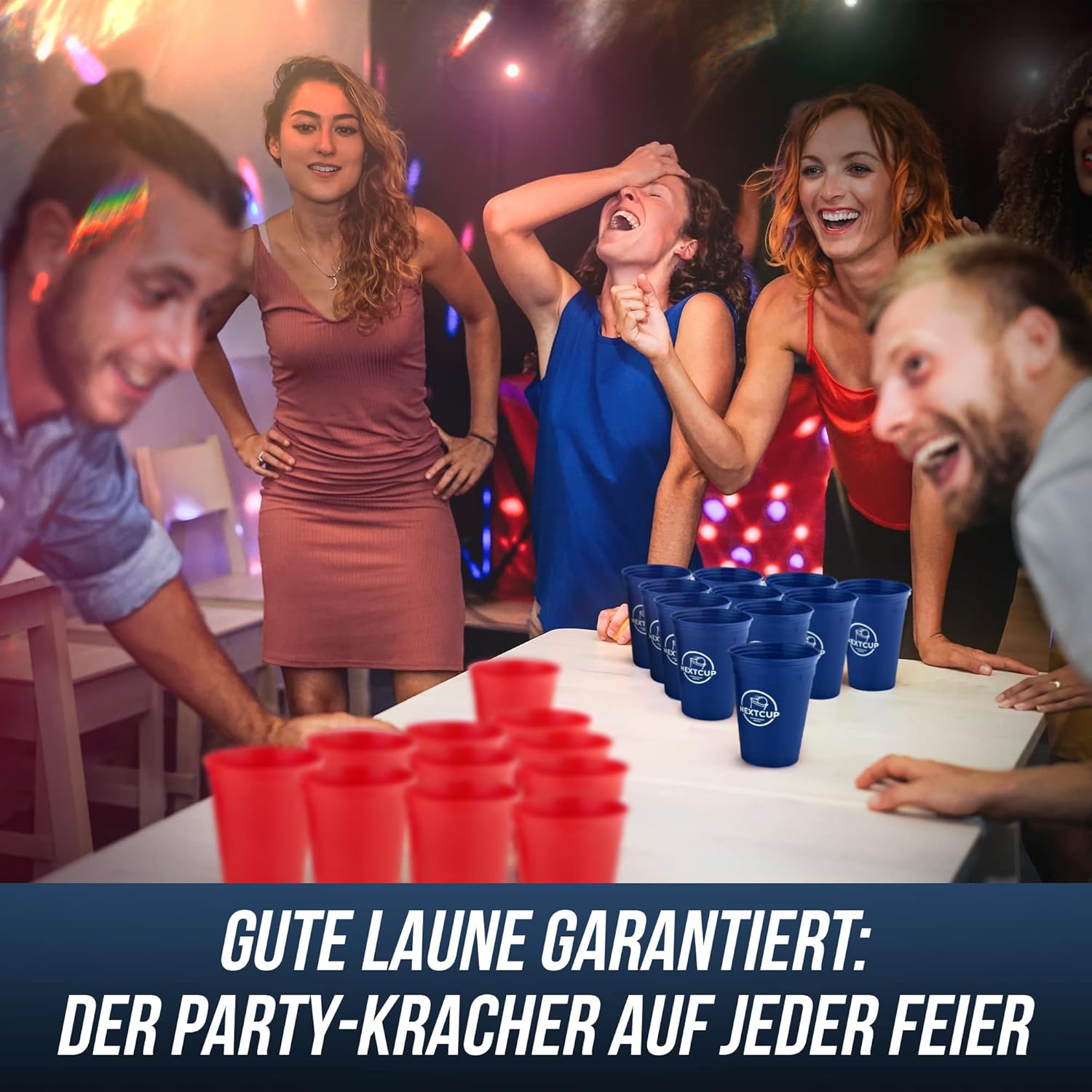 NEXTCUP Becher Set 22 extra stabile und nachhaltige Hartplastik Becher