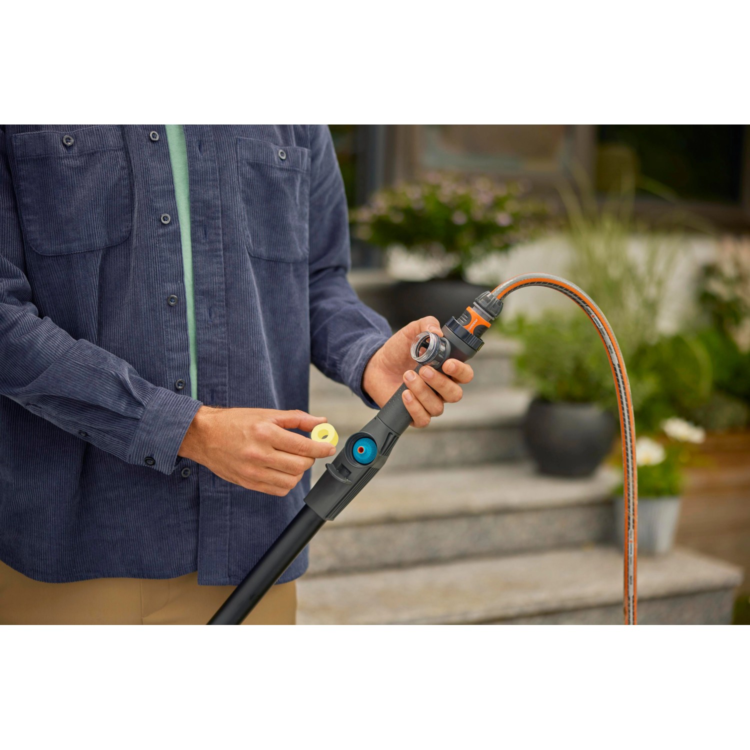 Gardena Cleansystem Teleskop Stiel M XL Anthrazit
