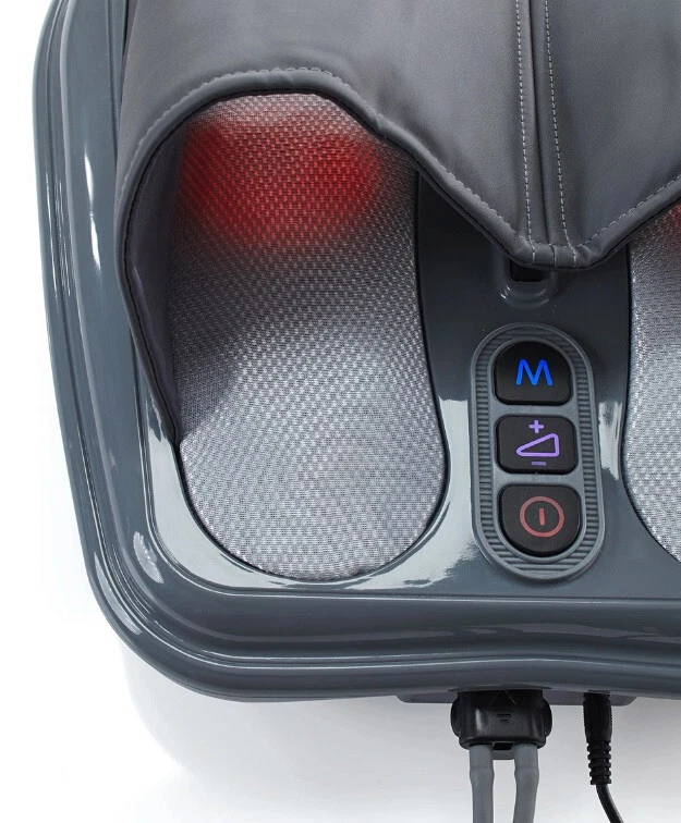 fußmassage, fußspaproom, heizkissen, bedienfeld, elektrische massage