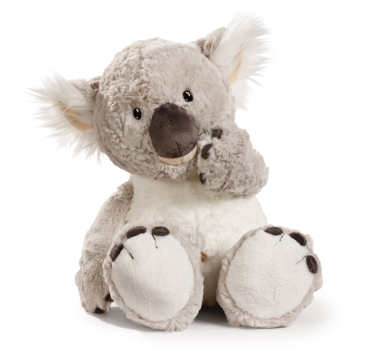Koalas Figur, Plüschkoala, Kuscheltier, grau, weiß