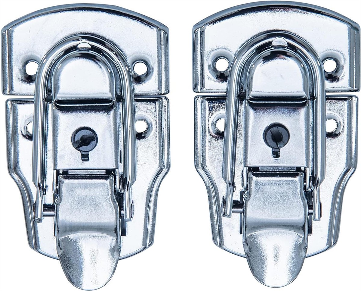 doppelter Verriegelung, Vorhangenschloss, Sicherheitshardware, Metallverschluss, Chromoberfläche