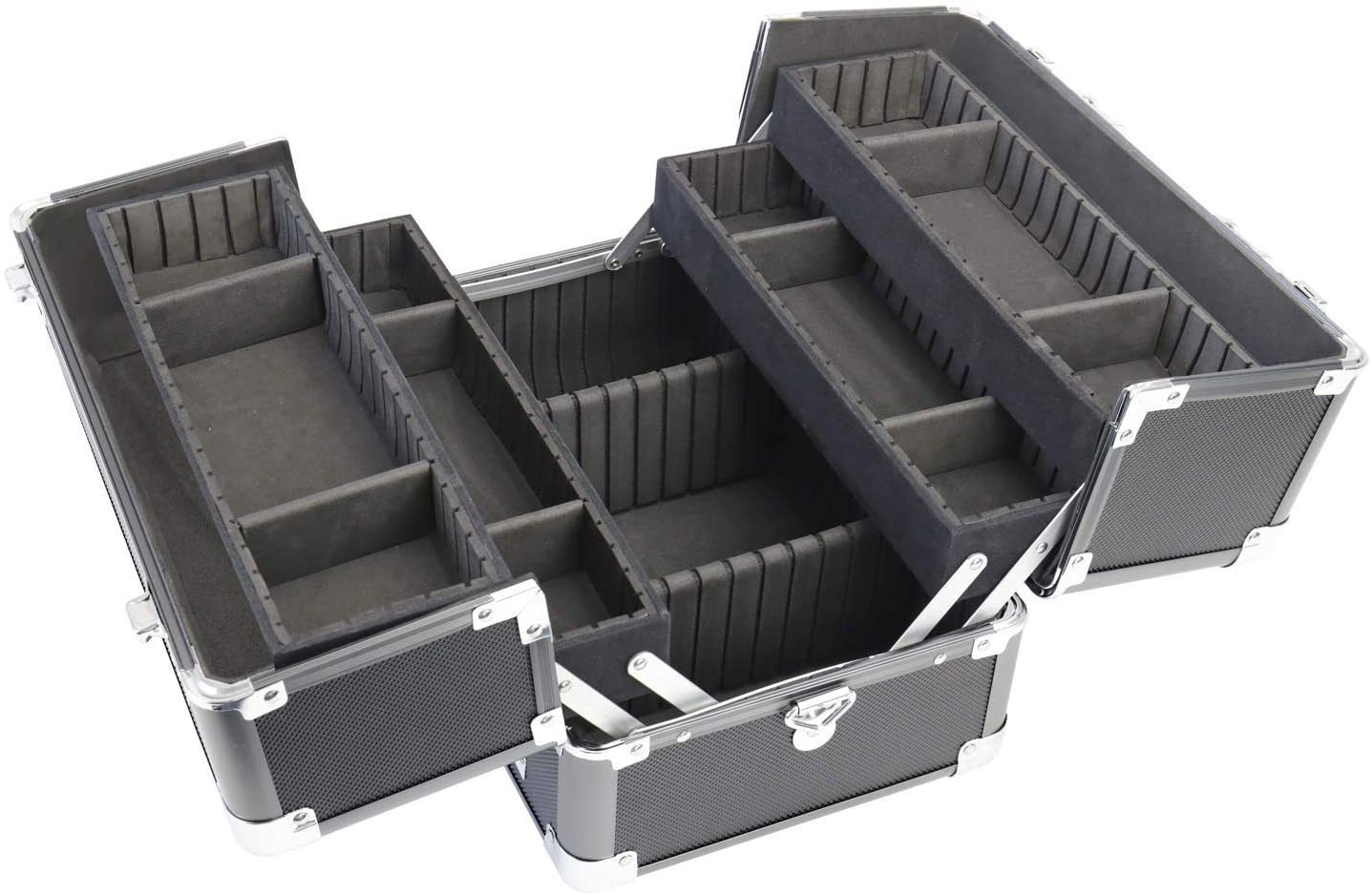 Koffer-Einteilung, Schwarz, Schaumstoffeinlage, Zusammenklappbar, Transportkoffer