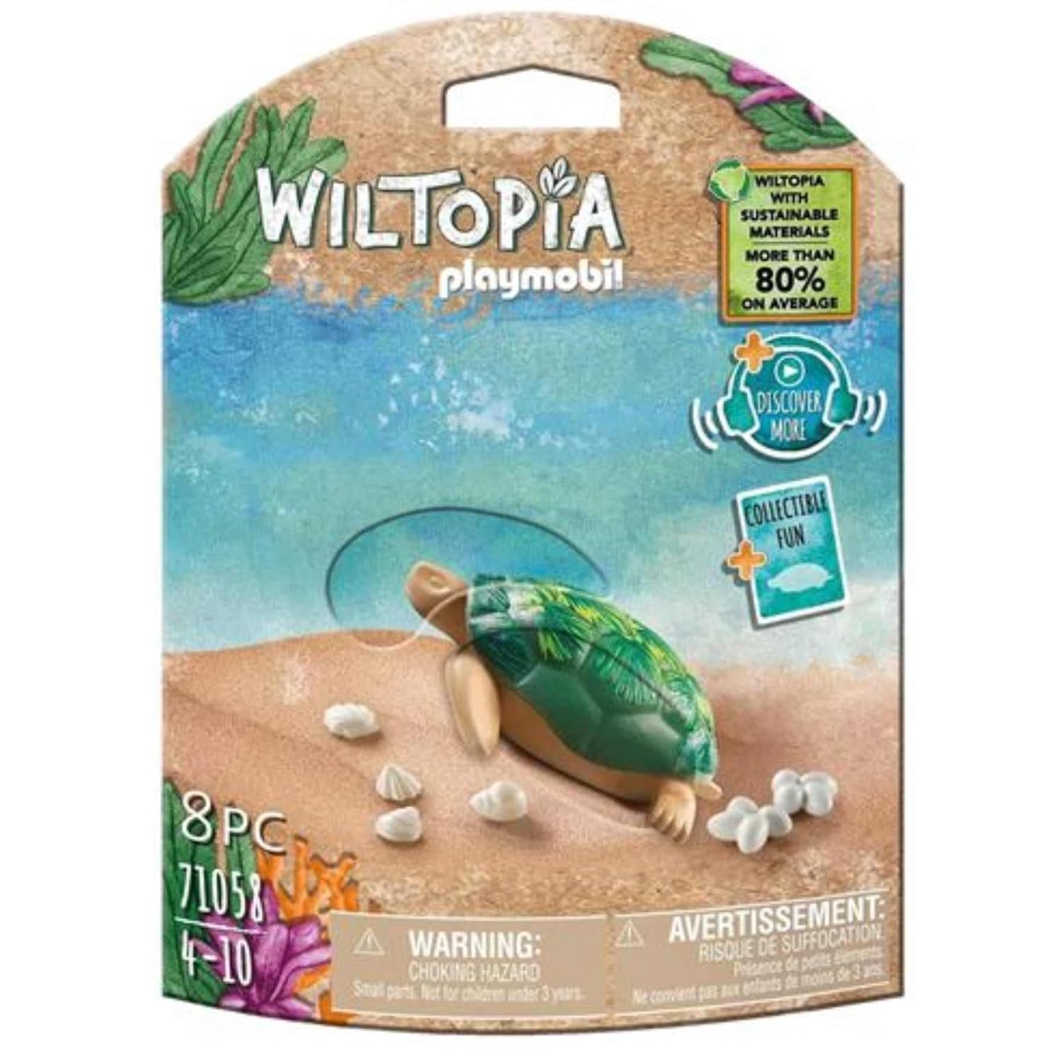 PLAYMOBIL WILTOPIA 71058 Riesenschildkröte Riesenschildkröten-Figuren-Set Schildkröte Spielzeug
