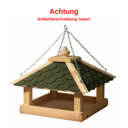 Vogelfutterhaus, Vogelhaus, Futterhaus, Holz, Dachschindeln