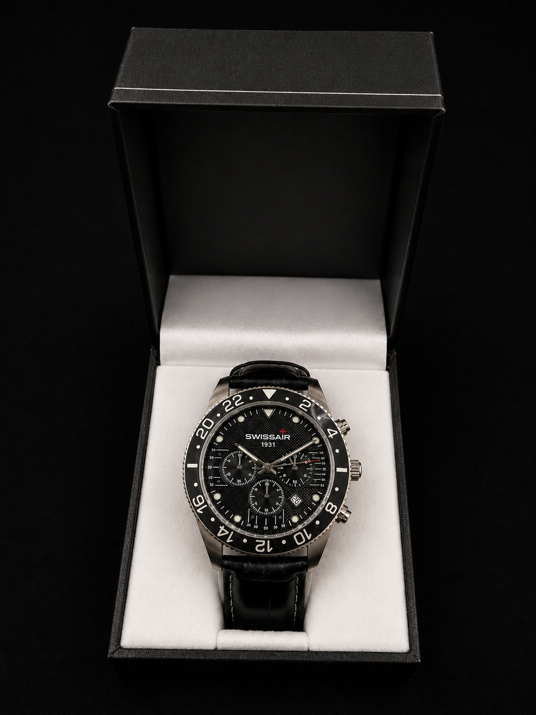 Swissair „1931“ Sammleruhr – Bradford Exchange (GMT-Pilotenstyle, limitiert)