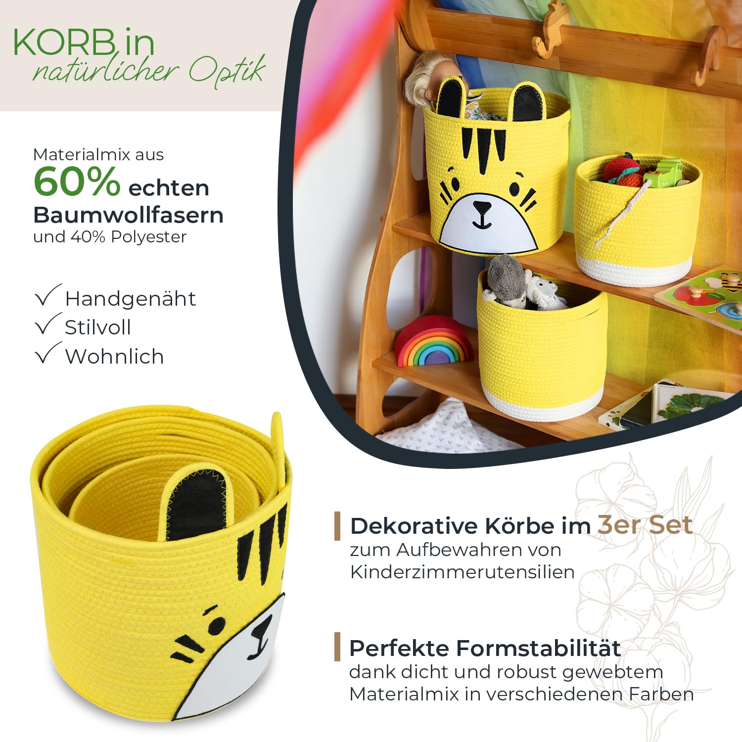 Korb, Aufbewahrung, Kinderzimmer, Dekorativ, Kantenschutz?
