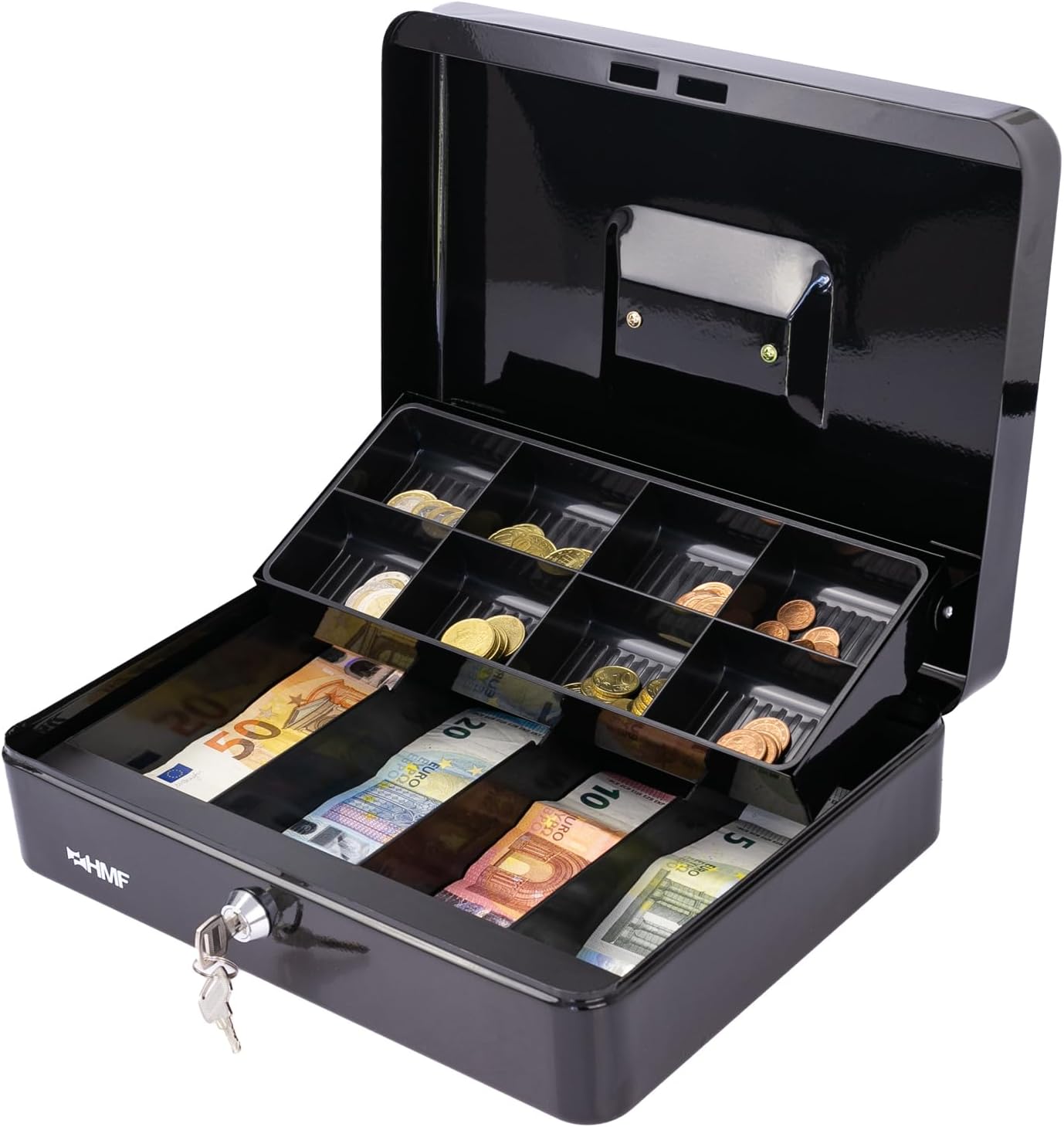 Geldkassette, Schlüssel, Kassenfach, Münzenfächer, Bargeldbox