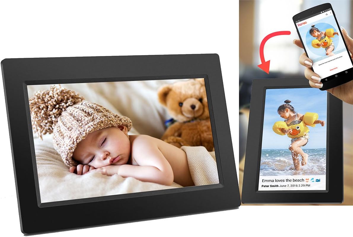 Denver Digitaler Bilderrahmen "FRAMEO"25,65 cm (10,1 Zoll)  schwarz