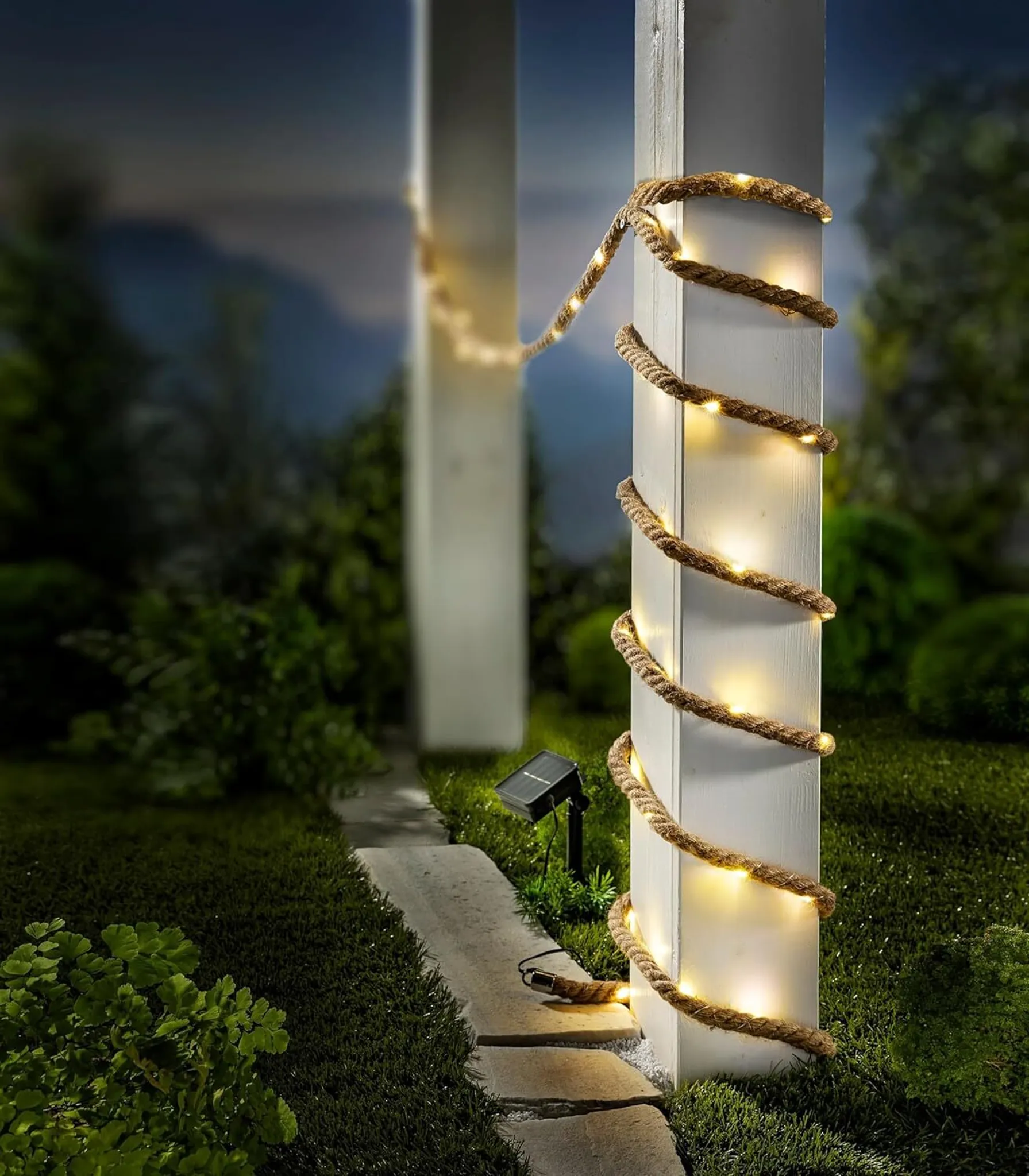 Weltbild Solar-Lichterkette Seil 60 LEDs ca.400 cm lang