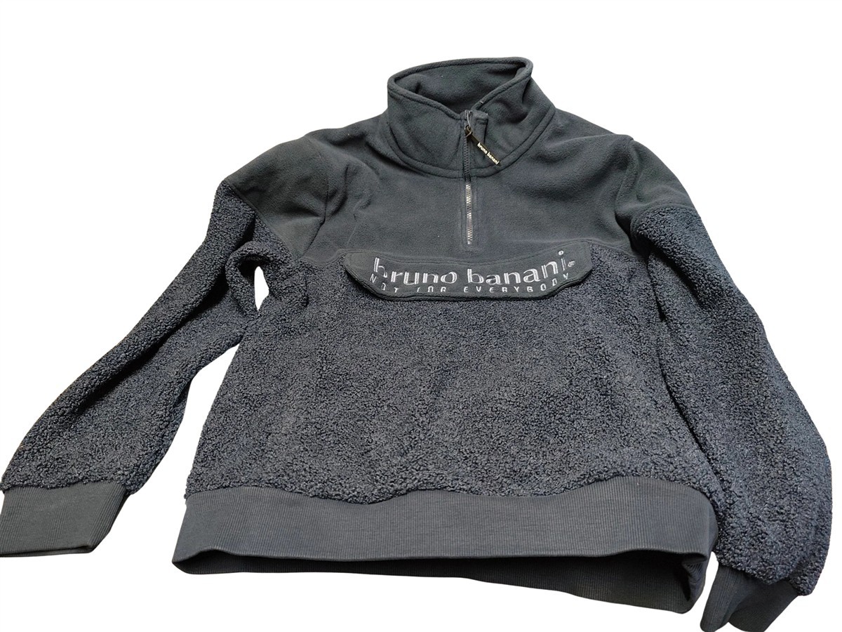 Fleece, Halb-Reißverschluss, Pullover, Dunkelgrau, Logo frei