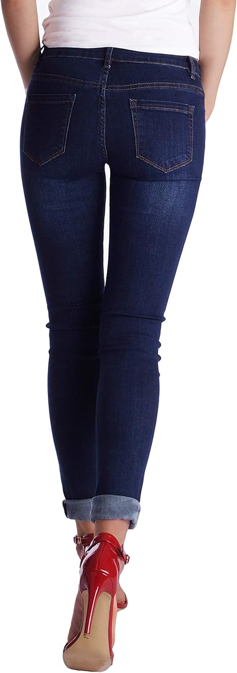 Fraternel Damen Jeans Hose Skinny Slim fit Hüftjeans Gr. 36/S dunkelblau