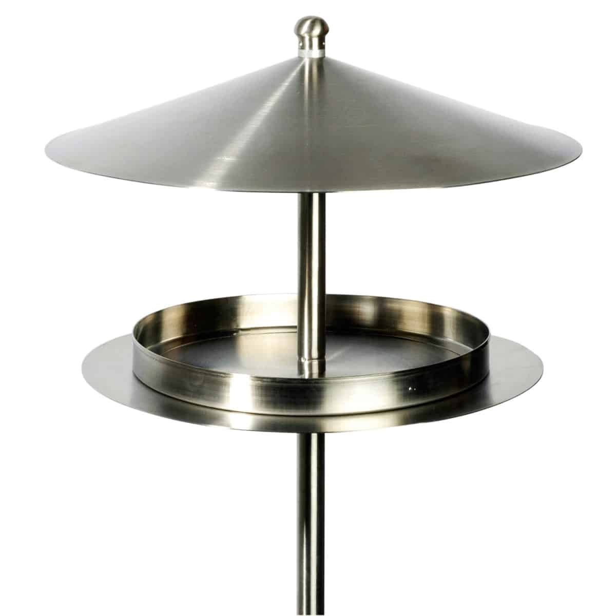 Dobar Design Vogelhaus Silberglanz mit Ständer