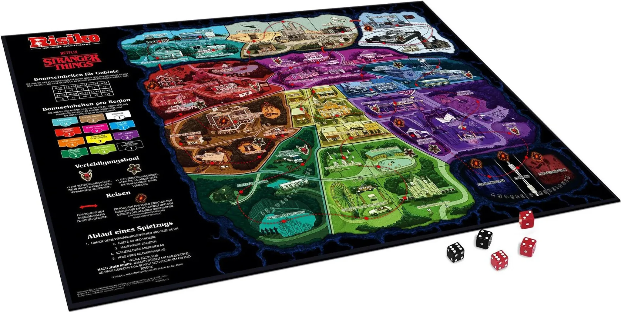 Risiko - Stranger Things Brettspiel Strategie Gesellschaftsspiel