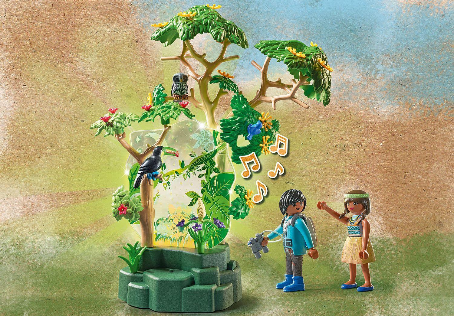PLAYMOBIL Wiltopia 71009 Nachtlicht Regenwald Spielset mit Spielzeugtieren Spielzeug Spielzeugset