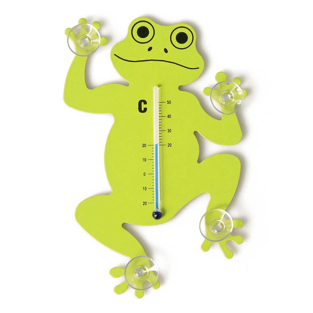 Fensterthermometer FROSCH mit Saugnäpfen