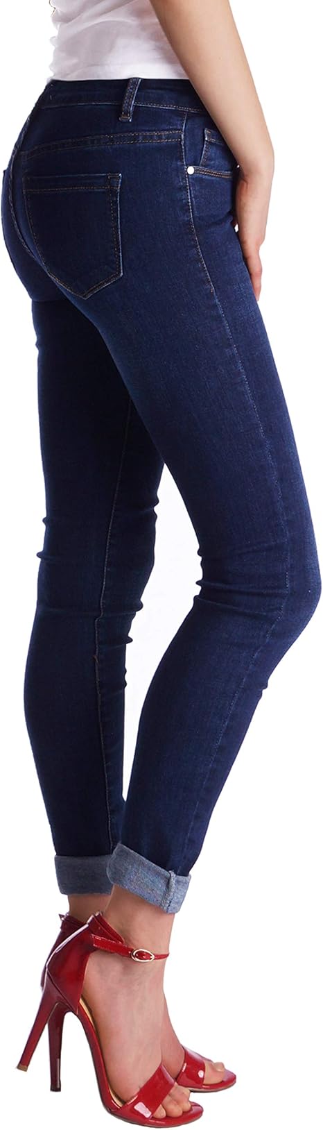 Fraternel Damen Jeans Hose Skinny Slim fit Hüftjeans Gr. 36/S dunkelblau