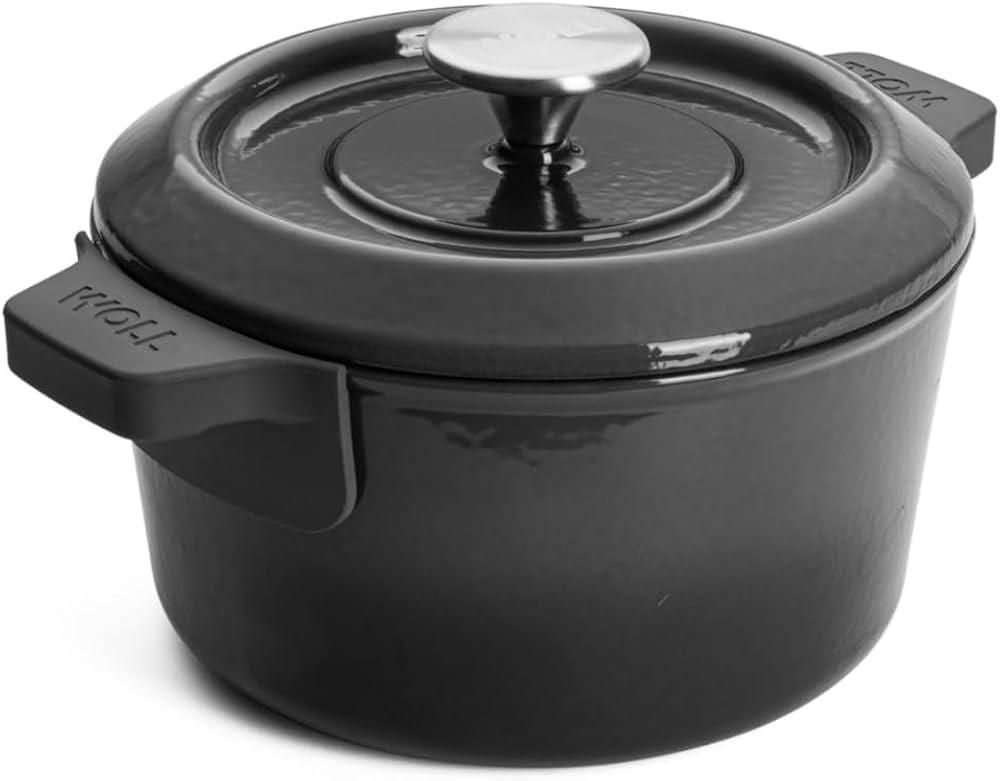 WOLL Cast Iron Topf-Set, 2tlg. Ø 18cm & 20cm Kochtopf Töpfe grau