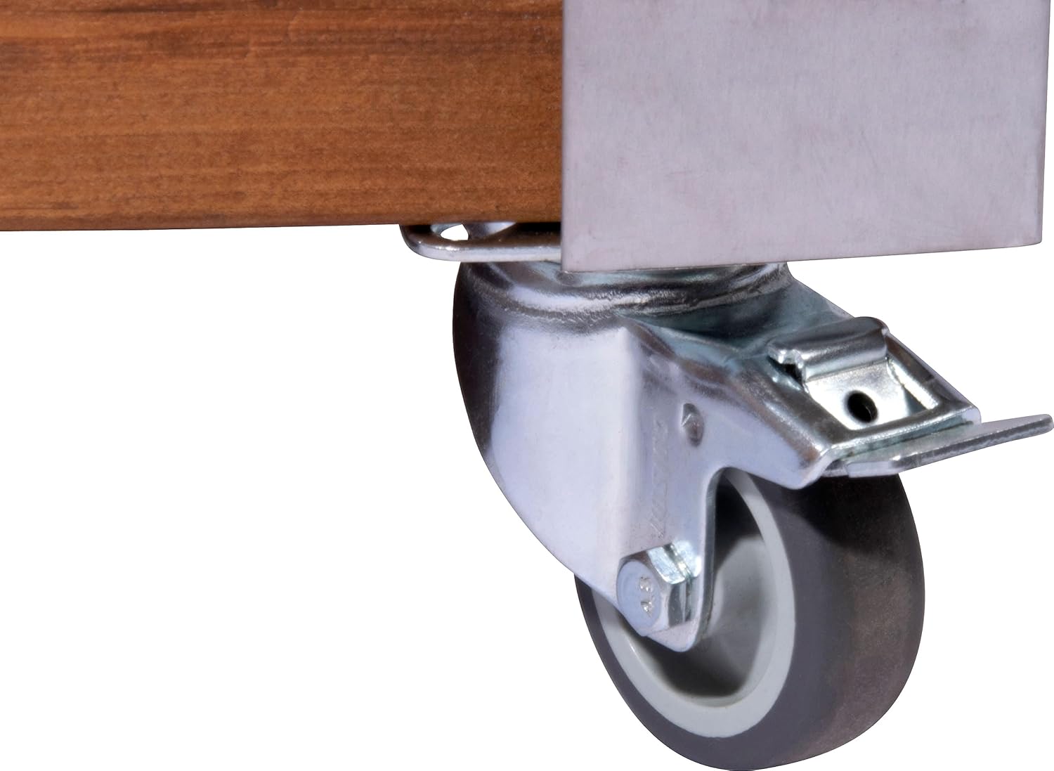 Dobar Hochbeet Rollfi aus Holz mit Rollen Pflanzbeet Blumenbeet