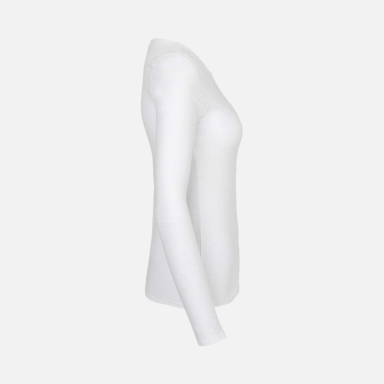 Ladies Long Sleeve Shirt - Bio Baumwolle Weiss Weiß S