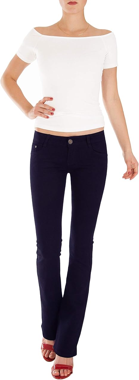 Fraternel Damen Jeans Hosen Bootcut Hüftjeans dunkelblau Gr. 38/M