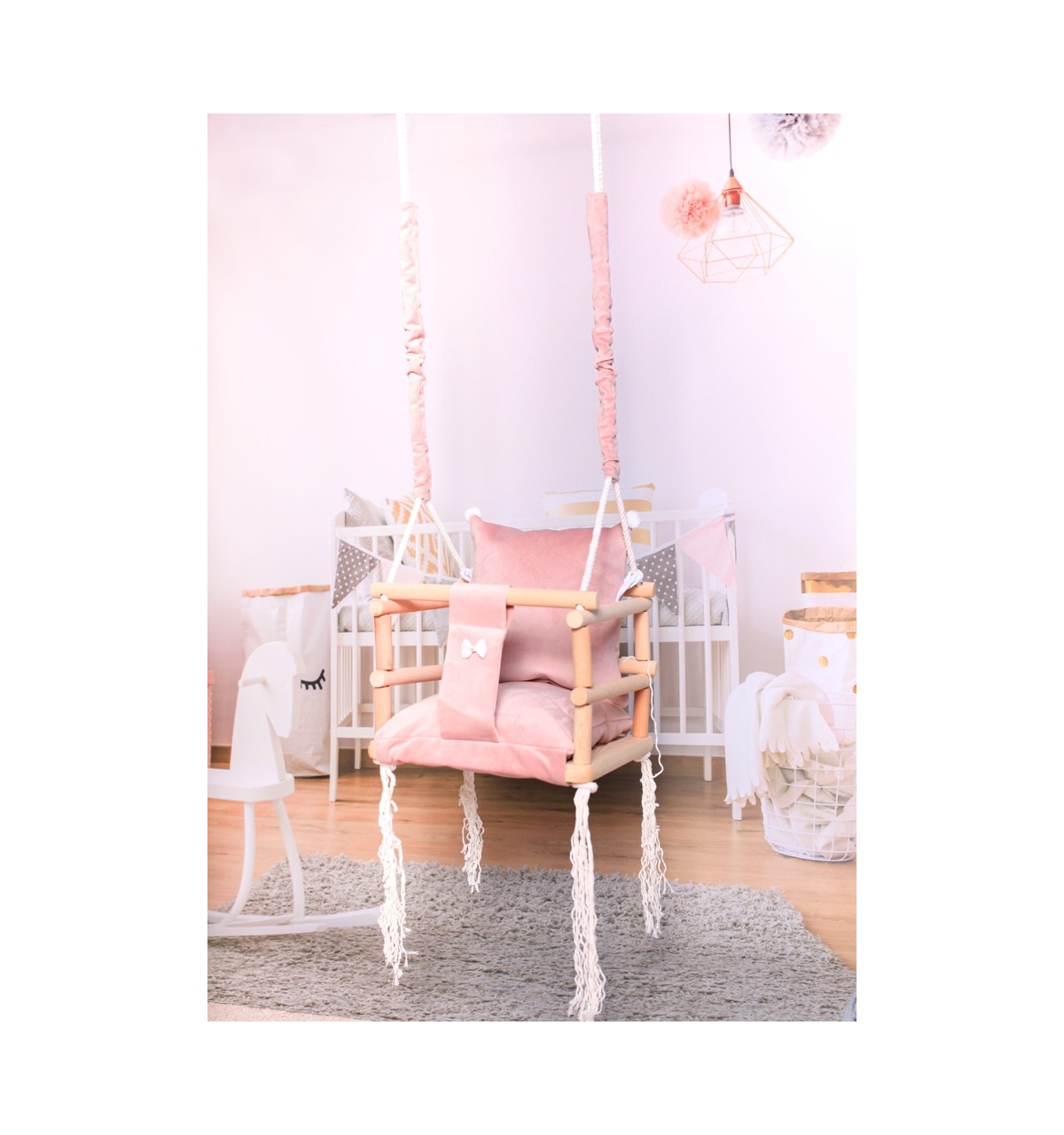Gitterschaukel pink 3 in 1