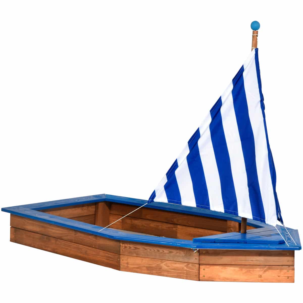 Dobar Sandkasten Schiff blau Sandkiste Segelboot Sandbox
