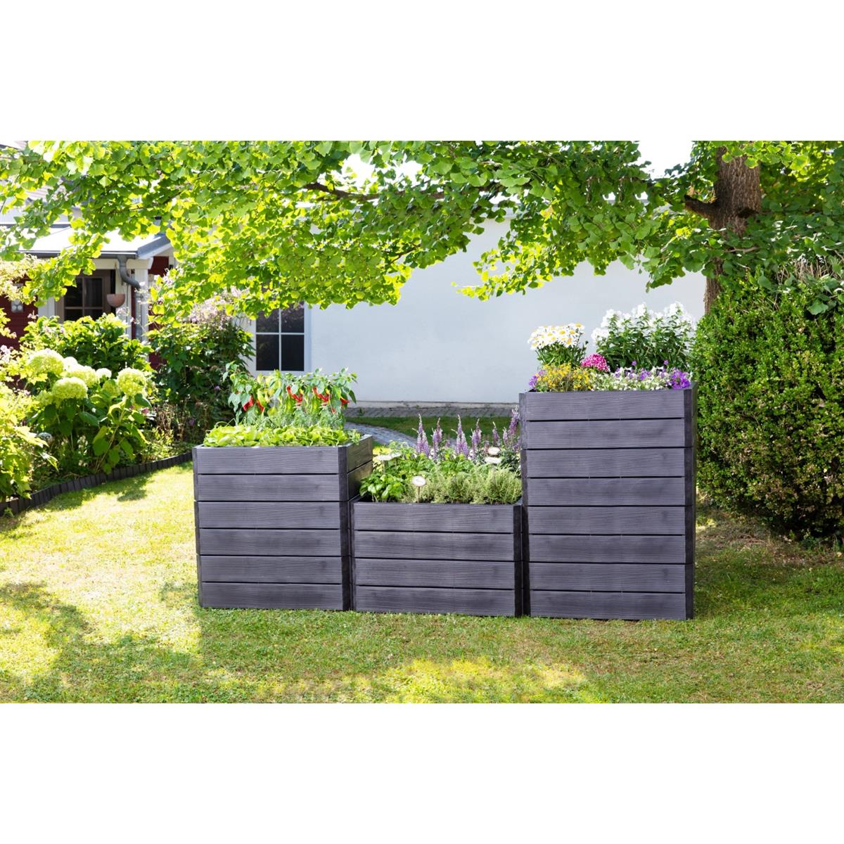Garantia Hochbeet System Ergo Quadro L 80 cm x 80 cm