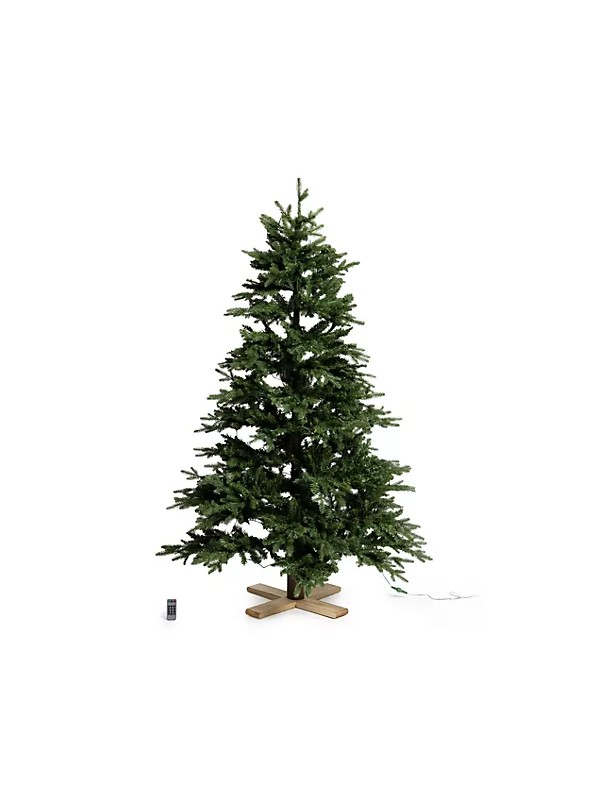 LUMIDA Xmas LED Weihnachtsbaum Nordmanntannen Optik Tannenbaum Christbaum 60 cm