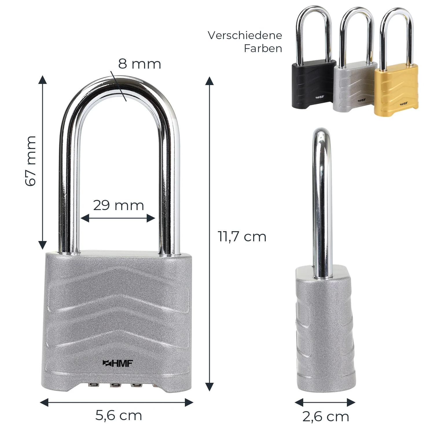 Vorhängeschloss, Kabelschloss, Metall, Sicherheitsverschluss, Hakenverschluss?