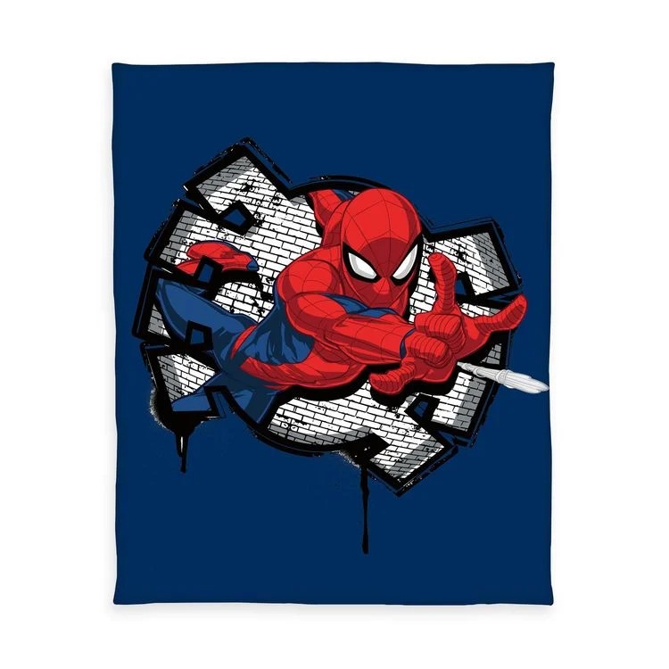 Spider-Man, Graffiti, Kissen, Druck, Rot/Blau