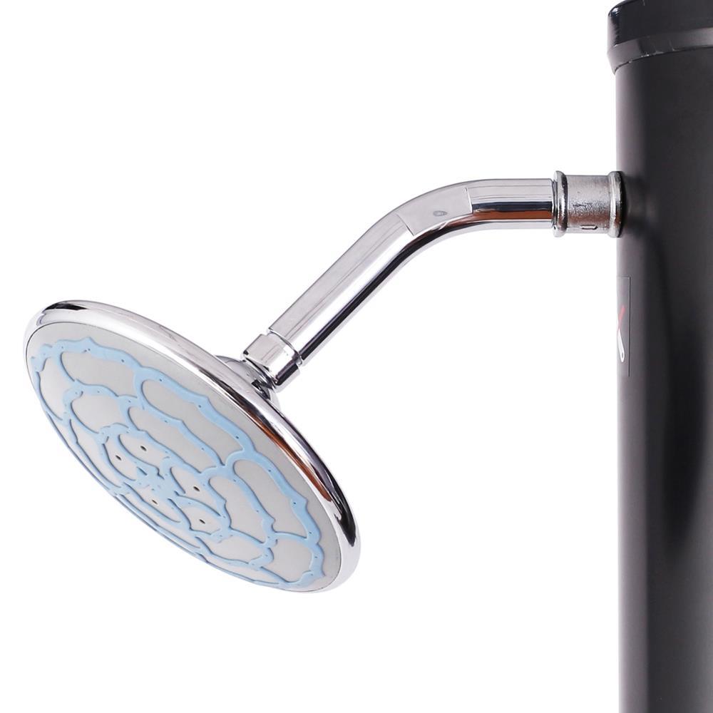 DMS Solardusche Solar Gartendusche Dusche Pooldusche Schwarz