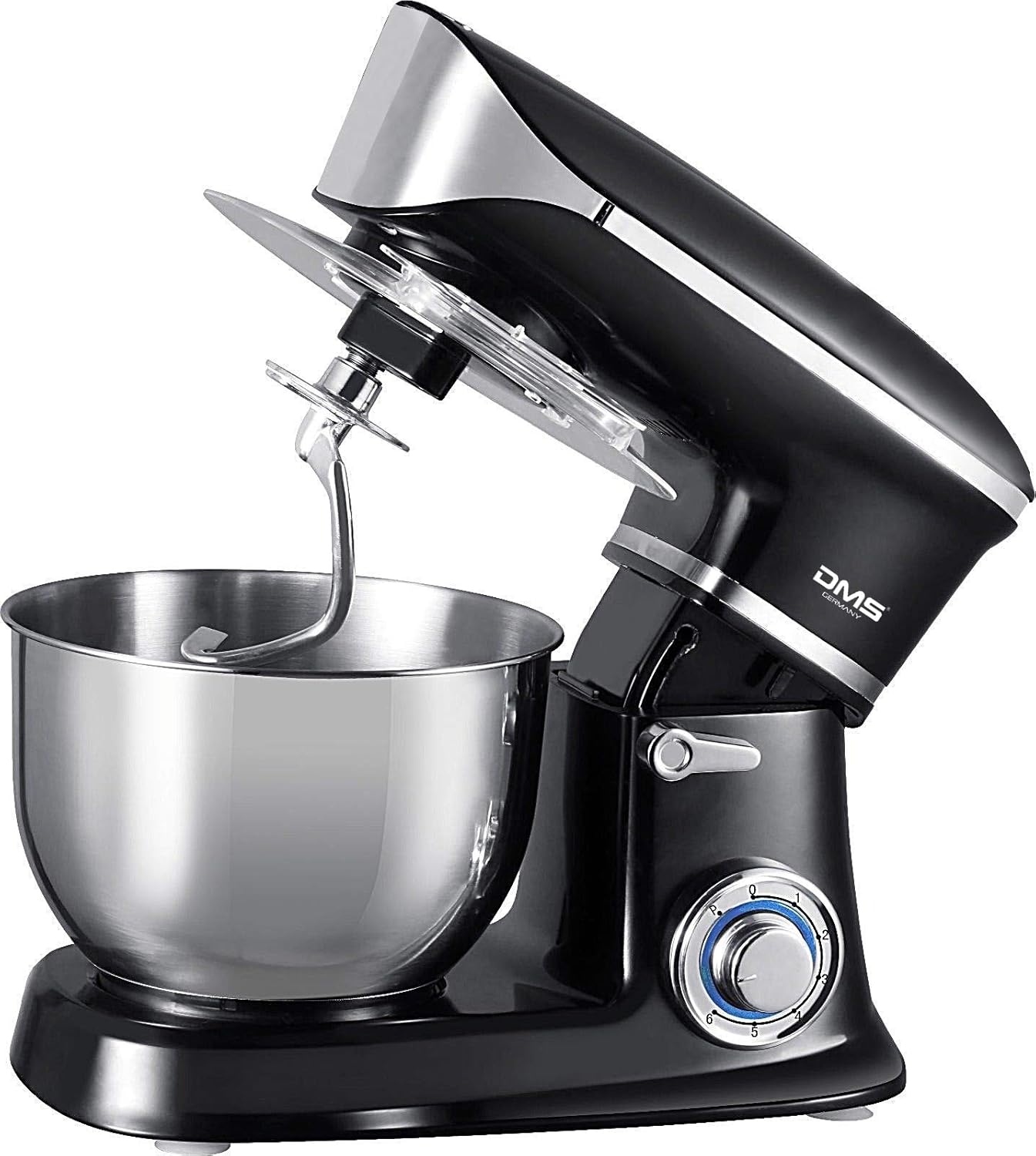 DMS Küchenmaschine Rührmaschine Knetmaschine Teigkneter Edelstahlschüssel schwarz