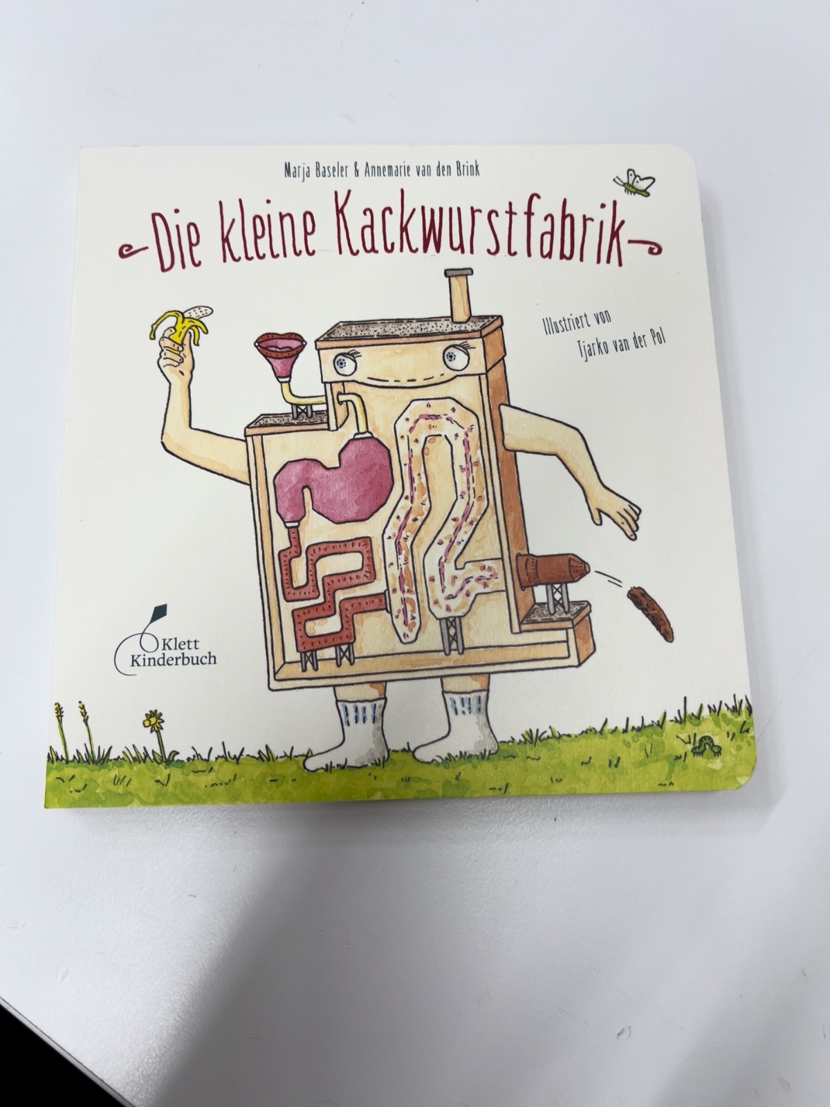 Kinderbuch, Kackwurstfabrik, Mensch-Maschine, Illustration, Druckkunst
