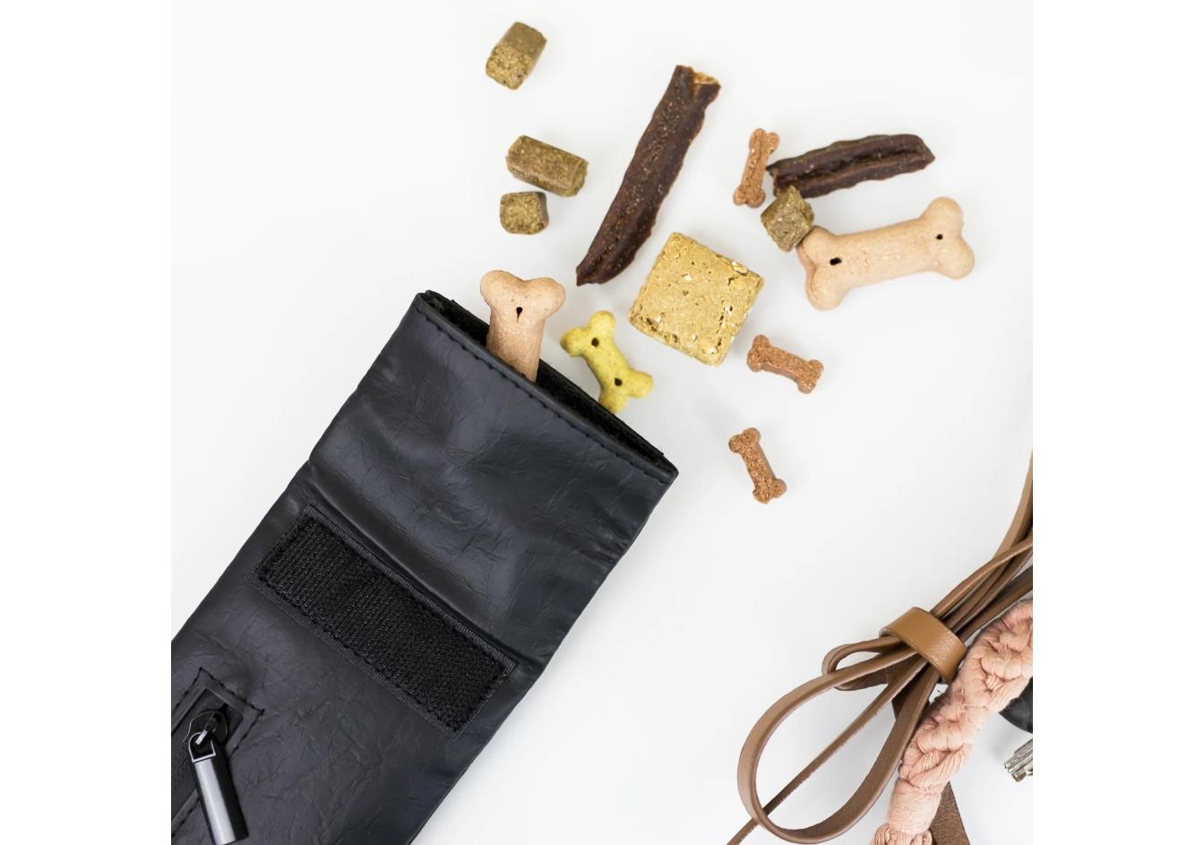 Geruchsdichte Tabaktasche Leckerlibeutel für Hunde Größe S Schwarz