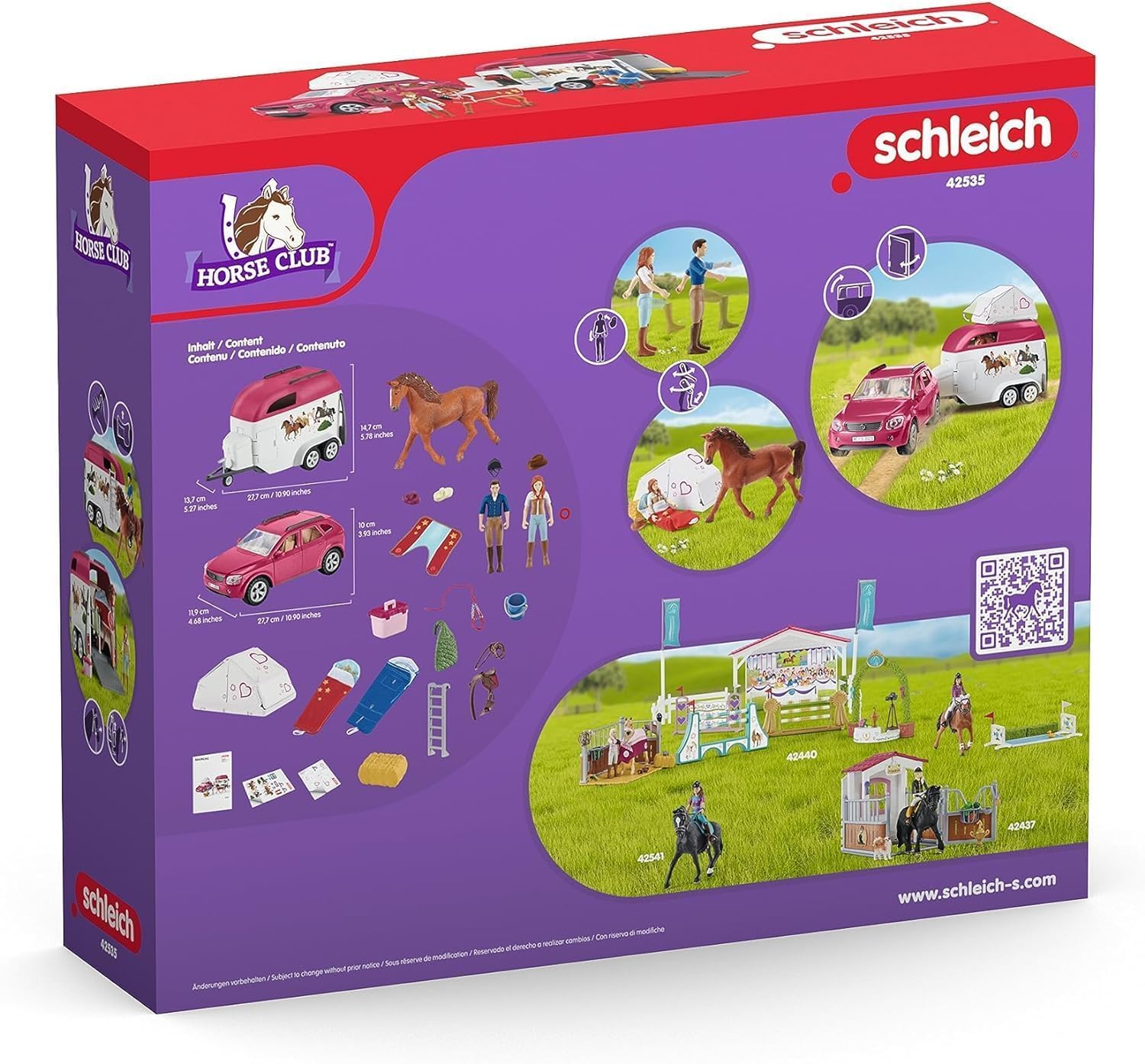 Schleich Horse Club 42535 Abenteuer mit Auto und Pferdeanhänger