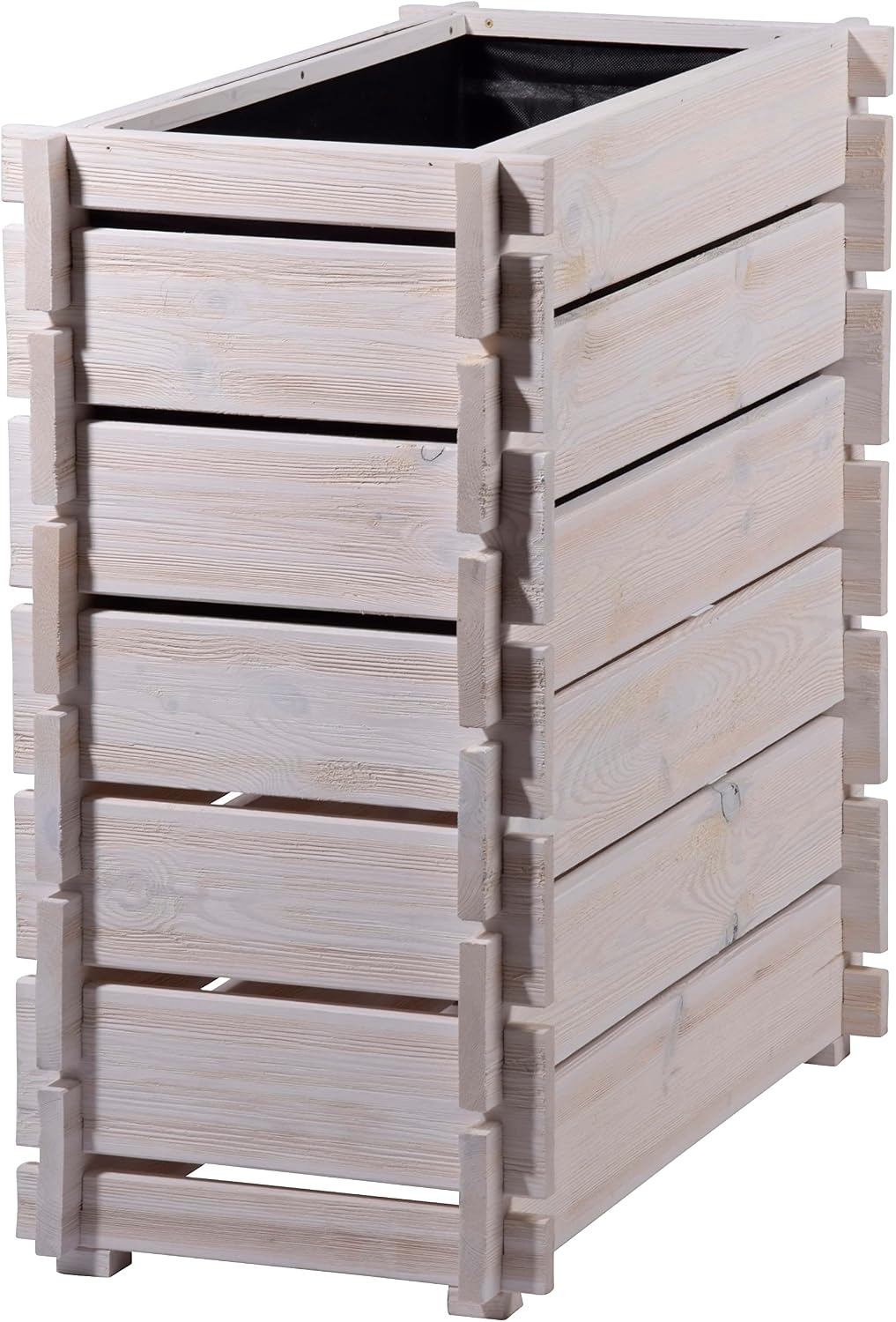 Hochbeet, Holz, Naturholz, Lattenbauweise, rechteckig